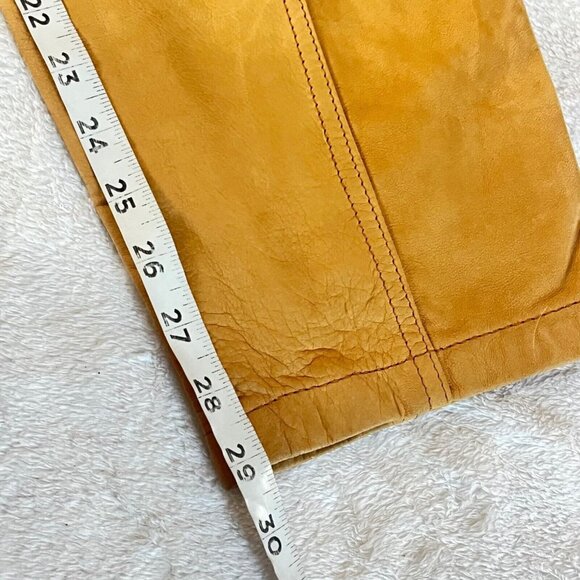 Vtg Leather Pants Women 12 (S) High Waist Western 80s Retro Country Rodeo 90s - Picture 15 of 16